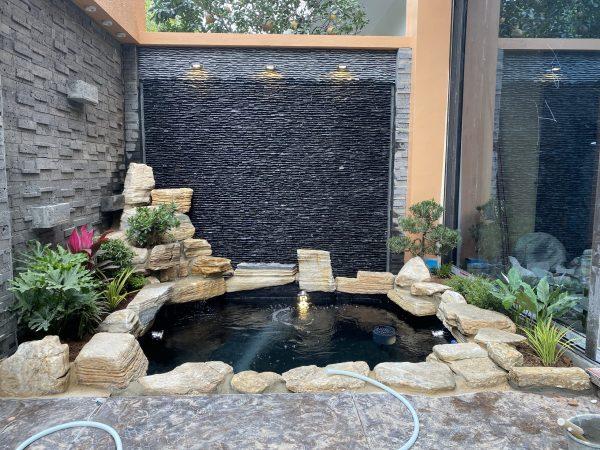 Mẫu hồ cá koi sân vườn nhỏ